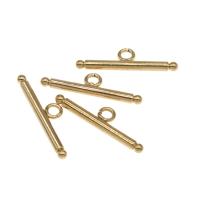 Stainless Steel Toggle Clasp Findings Column gold color plated Sold By PC