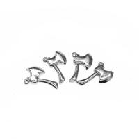 Roestvrij stalen sieraden Hangers, Roestvrij staal, Axe, silver plated, 20x12x3mm, Verkocht door PC