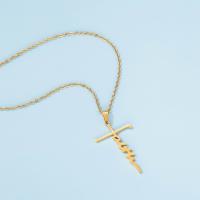 Edelstahl Schmuck Halskette, mit Verlängerungskettchen von 1.96inch, Alphabet-Buchstabe, plattiert, unisex & Oval-Kette, keine, verkauft per ca. 17.7 ZollInch Strang