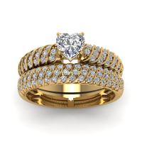 Zinc Alloy Finger Ring plated & micro pave cubic zirconia & for woman Sold By Lot