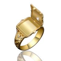 Anillo de dedo de latón, metal, chapado, diverso tamaño para la opción & para hombre & con diamantes de imitación, más colores para la opción, 10PCs/Grupo, Vendido por Grupo