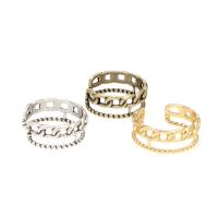 Brass Cuff Finger Ring, plated, fashion jewelry, more colors for choice, 8mm-10mm, Sold By PC
