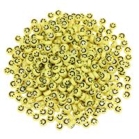 Akryl smykker perler, smilende ansigt, du kan DIY & emalje, flere farver til valg, 4x7mm, 500G/Bag, Solgt af Bag