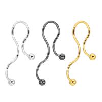 Titanium Steel Curved Barbell, plated, for woman, more colors for choice, 35x4mm, Sold By PC