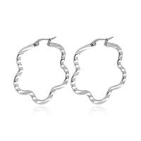 Titanium Steel Hoop Earring plated & for woman Sold By Bag