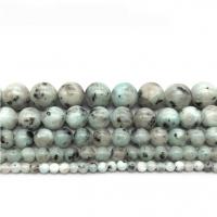 Gemstone Jewelry Beads Lotus Jasper Round polished DIY Sold By Strand