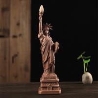Backflow Incense Burner, Porcelain, Lady Liberty, plated, for home and office & durable, 300x85x85mm, Sold By PC