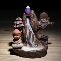 Backflow Incense Burner Purple Clay for home and office & durable Sold By PC
