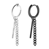 Huggie Hoop Drop Earring Titanium Steel plated fashion jewelry & for woman Sold By PC