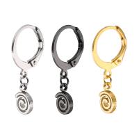 Huggie Hoop Drop Earring Titanium Steel plated fashion jewelry & Unisex Sold By PC