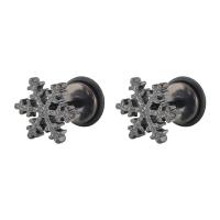 Titanium Steel Stud Earring, plated, fashion jewelry & Unisex, more colors for choice, 1.20x6x9mm, Sold By PC