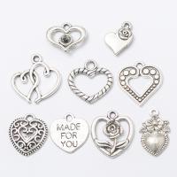 Zinek srdce Přívěsky, á, módní šperky & DIY & různé styly pro výběr, více barev na výběr, Prodáno By PC