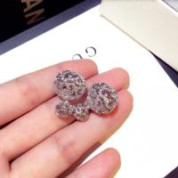 Zinc Alloy Split Earring silver color plated for woman & with rhinestone & hollow nickel lead & cadmium free Sold By Pair