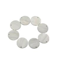 Shell Pendants polished DIY white 30*30mm Sold By PC