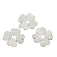 Shell Pendants, Heart, polished, DIY, white, 25*30mm, Sold By PC