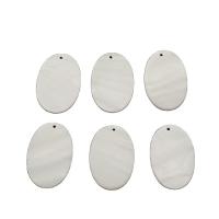 Shell Pendants polished DIY white 25*38mm Sold By PC
