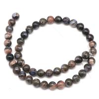 Glaucophane Beads, Round, polished, DIY & different size for choice, Sold By Strand