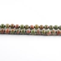 Natural Unakite Beads, plated, fashion jewelry & DIY & different size for choice, more colors for choice, Sold By PC