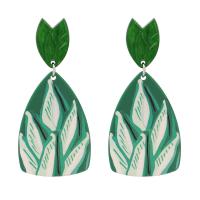 Acrylic Jewelry Earring Zinc Alloy with Acetate plated fashion jewelry & for woman nickel lead & cadmium free Sold By Pair