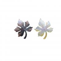Hair Accessories DIY Findings, Shell, Maple Leaf, polished, more colors for choice, 27x30mm, Sold By PC