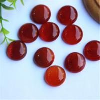 Agate Cabochon Red Agate Round polished DIY red Sold By PC