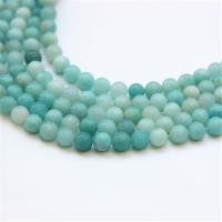 Natural Amazonite Beads, ​Amazonite​, Round, polished, DIY & different size for choice, turquoise blue, Sold By Strand