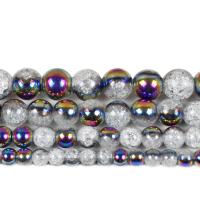 Abalorios de Cristal Esféricos, chapado en colorido, Bricolaje & diverso tamaño para la opción, Vendido por Sarta