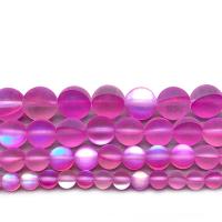 Perles opales de mer, cristal, Rond, DIY & normes différentes pour le choix & givré, rose, Vendu par brin