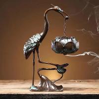 Brass Hanging Incense Burner, plated, for home and office & durable, 99x88x265mm, Sold By PC