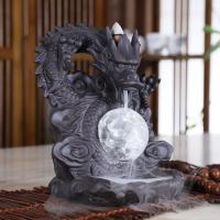 Backflow Incense Burner Purple Clay plated for home and office & durable Sold By PC