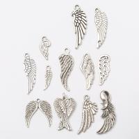 Wing Shaped Tibetan Style Pendants, plated, fashion jewelry & DIY & different size for choice, more colors for choice, Sold By PC
