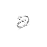 Titan Edelstahl Ringe, Titanstahl, plattiert, unisex & verschiedene Stile für Wahl & mit Brief Muster, 92x4.50x1.50mm, Größe:9, verkauft von PC