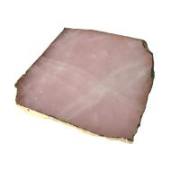 Rose Quartz Tray, plated, DIY & different size for choice, Sold By PC