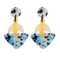 Acrylic Jewelry Earring Zinc Alloy with Acetate plated fashion jewelry & for woman nickel lead & cadmium free Sold By Pair