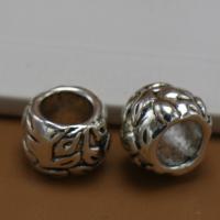 Zinc Alloy šperky Korálky, Zinek, DIY, stříbro,  10*7mm, Prodáno By PC