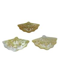 Shell Pendants, polished, DIY, yellow, 18X28MM, Sold By PC