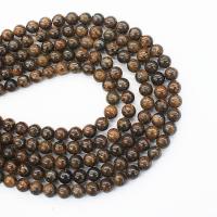 Bronzite Stone perle, Krug, uglađen, možete DIY & različite veličine za izbor, Prodano By Strand