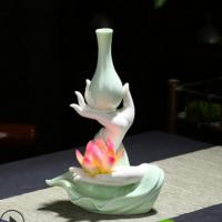 porcelaine Siège encens, pour la maison et le bureau & durable, plus de couleurs à choisir, 145x90x225mm, Vendu par PC