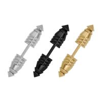 Titan Stål Fake Plug, plated, mode smycken & Unisex, fler färger för val, Säljs av PC