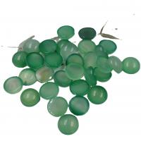 Natural Gemstone Cabochons Green Calcedony plated fashion jewelry & DIY Sold By PC