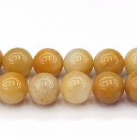 Natural Jade Beads Jade Yellow plated fashion jewelry & DIY Sold By PC