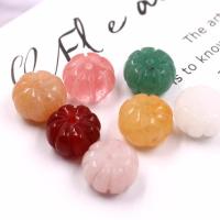 Mješoviti Gemstone perle, Prirodni kamen, Bundeva, pozlaćen, modni nakit & možete DIY, više boja za izbor, 9x14mm, Prodano By PC