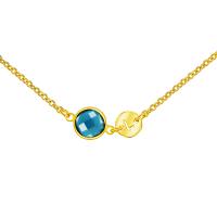 Stainless Steel Jewelry Necklace, with Crystal, Flat Round, gold color plated, DIY & oval chain & different styles for choice & for woman, 8.5mm, 16x10.5mm, Sold Per Approx 19.6 Inch Strand