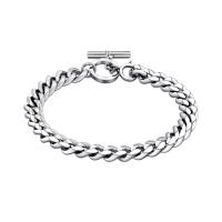 Stainless Steel Jewelry Bracelet, plated, Twisted Piece Chain & different styles for choice & for man, Sold By Strand