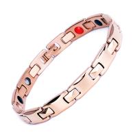 Titanium Steel Bracelet & Bangle, with Germanium, plated, different styles for choice & radiation protection & for man, Sold Per Approx 8 Inch Strand