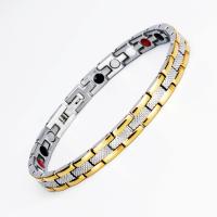 Magnetic Therapy Heath Bracelet  Stainless Steel plated with Magnetite & for woman Sold Per Approx 7.9 Inch Strand