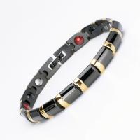 Magnetic Therapy Heath Bracelet  Titanium Steel plated with Magnetite & for woman Sold Per Approx 8 Inch Strand