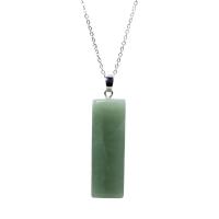 Gemstone Pendants Jewelry Rectangle plated fashion jewelry & Unisex 32mm Sold By Lot