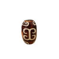Natural Tibetan Agate Dzi Beads, anoint, DIY, henna, 15X20MM, 10PCs/Bag, Sold By Bag