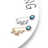 سبائك الزنك دبابيس, مطلي, مجوهرات الموضة & مينا & مع حجر الراين, المزيد من الألوان للاختيار, تباع بواسطة PC